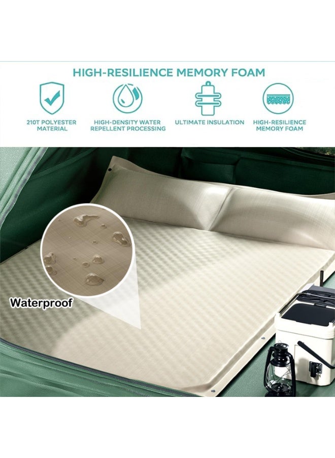 Outdoor Sleeping Mat Camping Inflatable Mat Travel Mat Folding Bed Moisture-Proof Ultra-Light Air Mattress Suitable for Hiking (Single Floor Mat) - Image 4