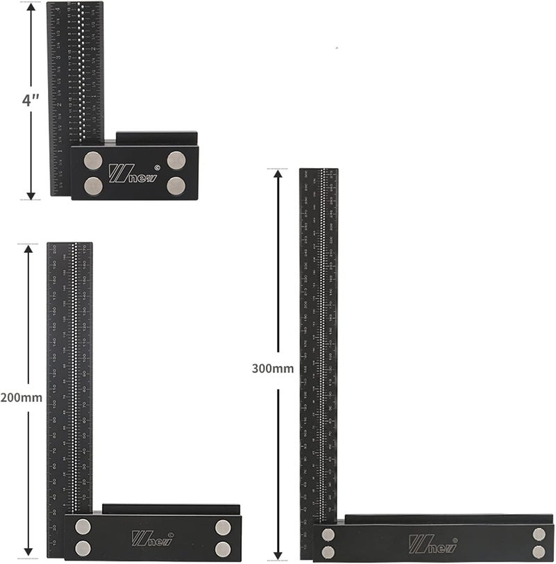 Flexible anti-break Multi-Function Woodworking Gauge Parallel Line Marker Point Carpenter Ruler AluminumAlloy Layout Tool Liquid tight joint - Image 4