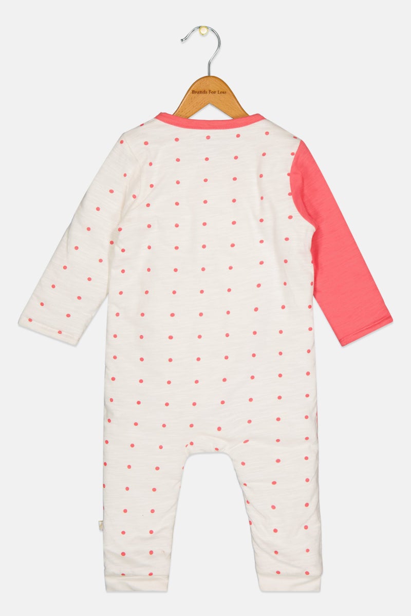 Hamleys Toddlers Girl Embroidered Long Sleeve Rompers, Multicolor - Image 2