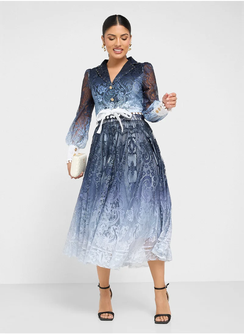 ايلا Ombre Top & Skirt Set