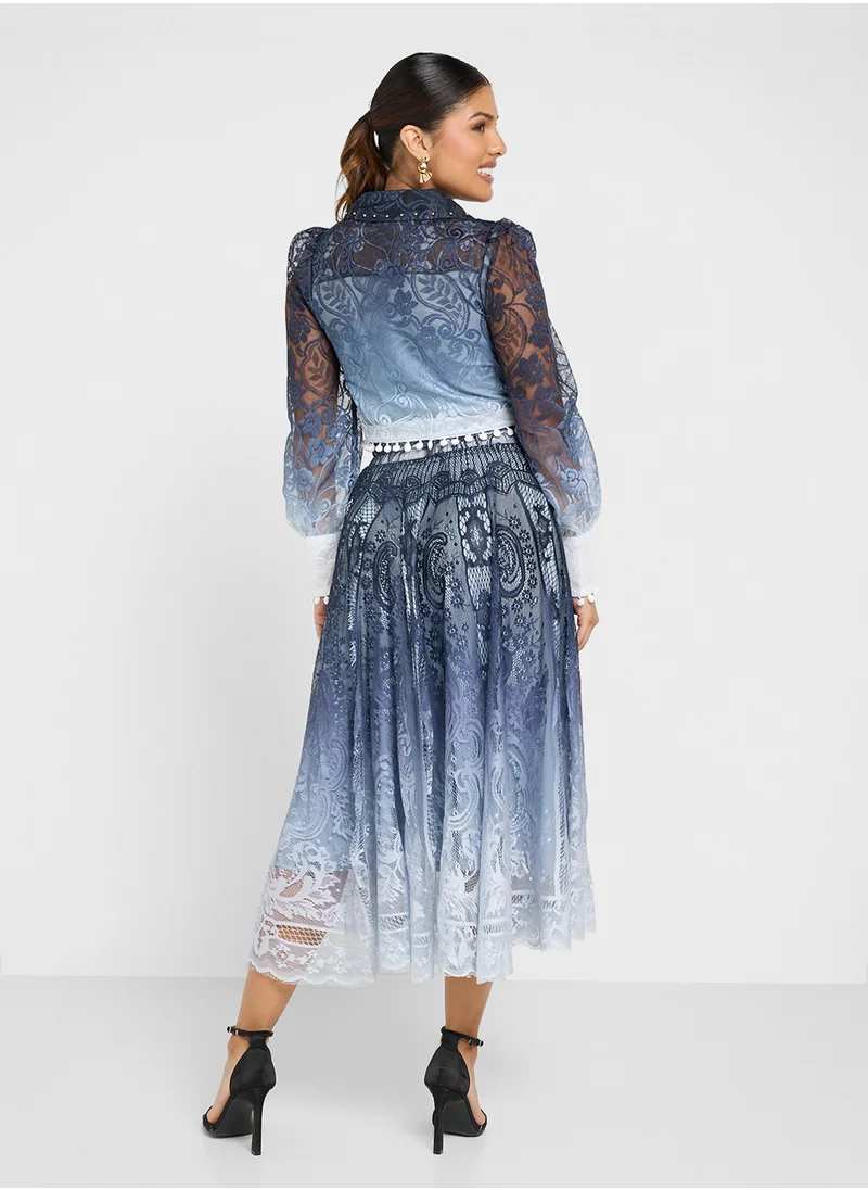 ايلا Ombre Top & Skirt Set