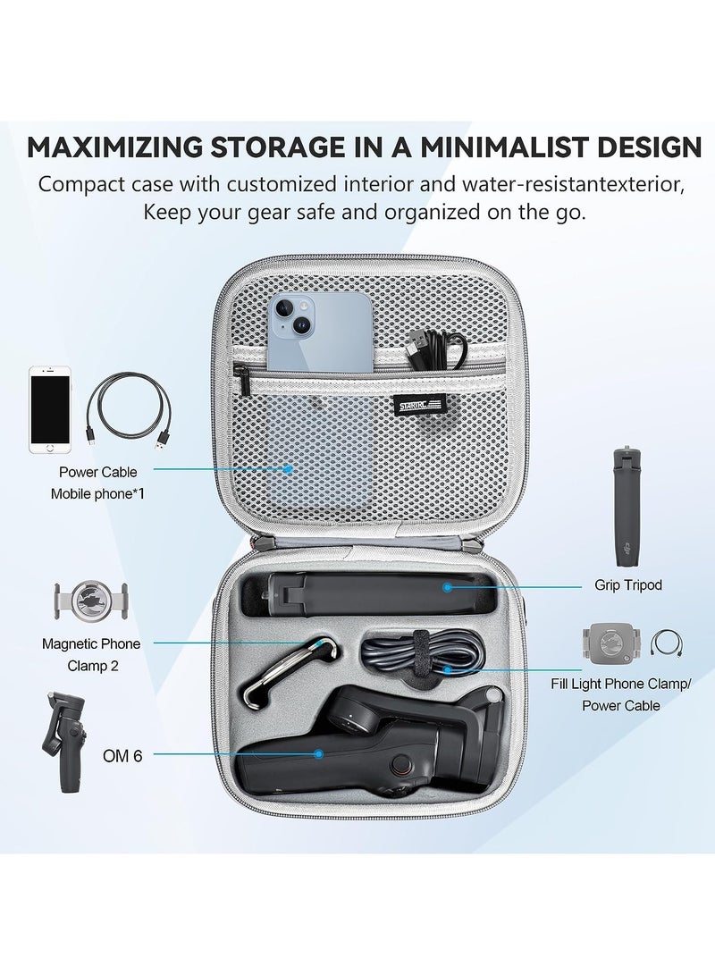 XICEN Mobile 6 Case for DJI OM 6, Portable Storge Shoulder Bag Waterproof Travel Case for DJI Osmo Mobile 6 Smartphone Gimbal Stabilizer Accessories  - Image 2