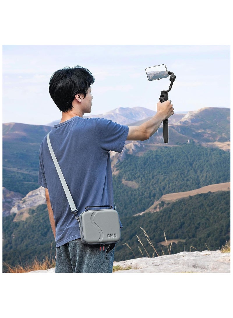 XICEN Mobile 6 Case for DJI OM 6, Portable Storge Shoulder Bag Waterproof Travel Case for DJI Osmo Mobile 6 Smartphone Gimbal Stabilizer Accessories  - Image 3