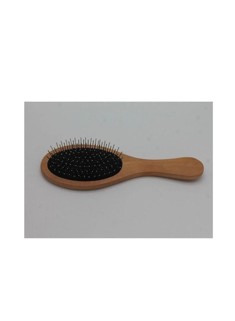 إحساس مشط وسادة هوائية دائري أسود / بني - Image 1