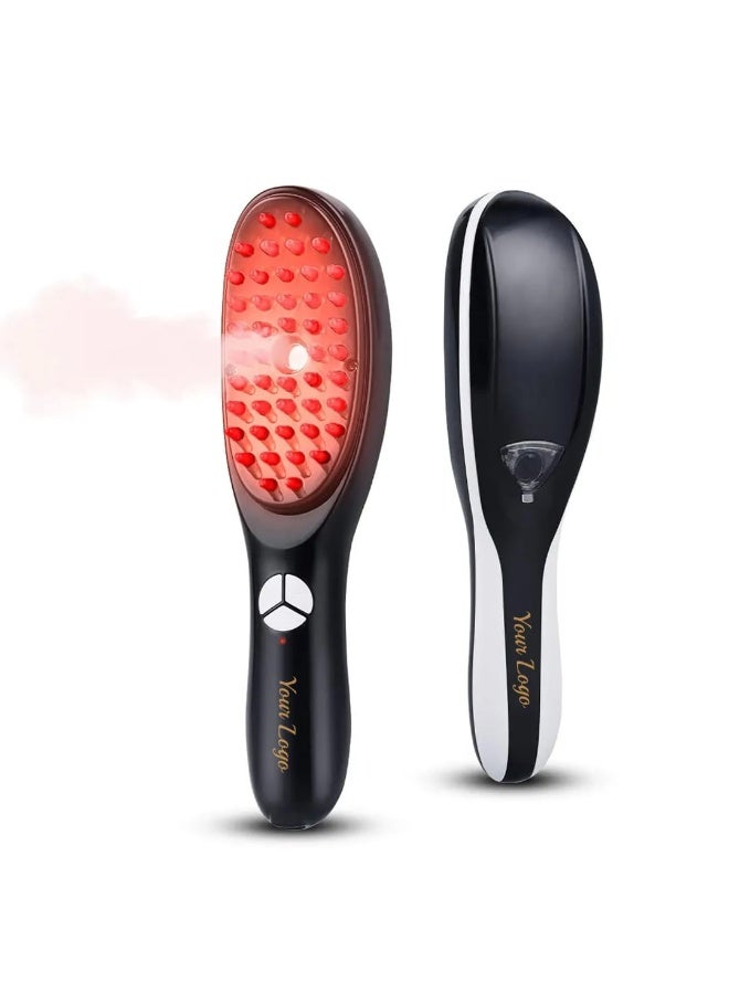 Ionic Steam Hair Straightening Brush with LED Light - Image 5