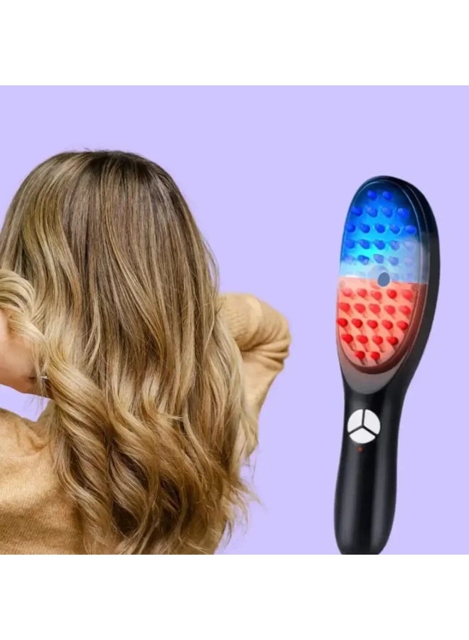 Ionic Steam Hair Straightening Brush with LED Light - Image 2