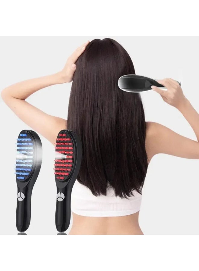 Ionic Steam Hair Straightening Brush with LED Light - Image 1