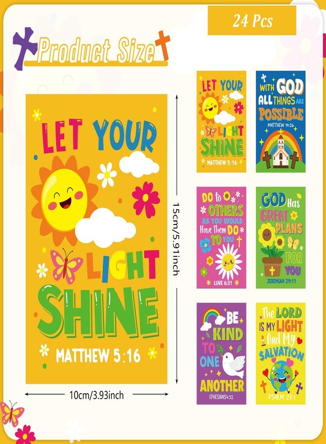 Cinrobiye 24 PCS Bible Coloring Books Religious Inspirational Holiday Activity Coloring Book Christian Party Favors Gift Prizes Goodie Bags Fillers Stuffers for Sunday School Church Activities - Image 2