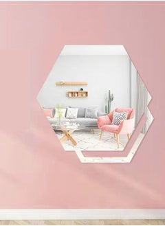 C&C Home ملصق حائط أكريليك سداسي ثلاثي الأبعاد لتزيين المنزل وغرفة المعيشة وغرفة النوم  - Image 1