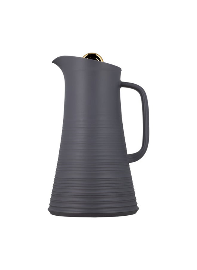 Alsaif Deva Coffee And Tea Vacuum Flask , Size: 1.0 Liter, Color: Dark Grey 