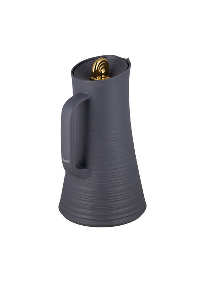 Alsaif Deva Coffee And Tea Vacuum Flask , Size: 1.0 Liter, Color: Dark Grey  - Image 3