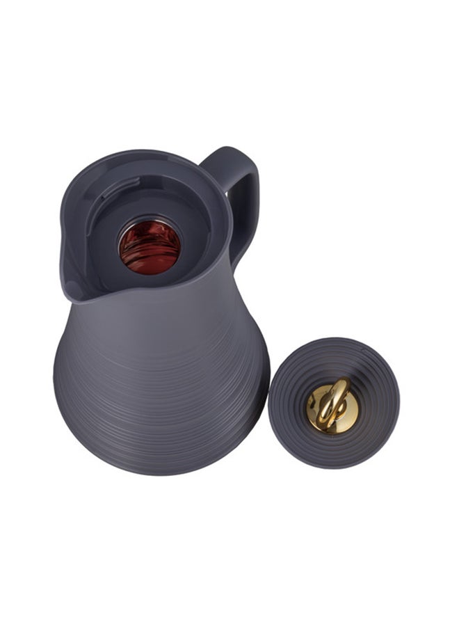Alsaif Deva Coffee And Tea Vacuum Flask , Size: 1.0 Liter, Color: Dark Grey  - Image 4