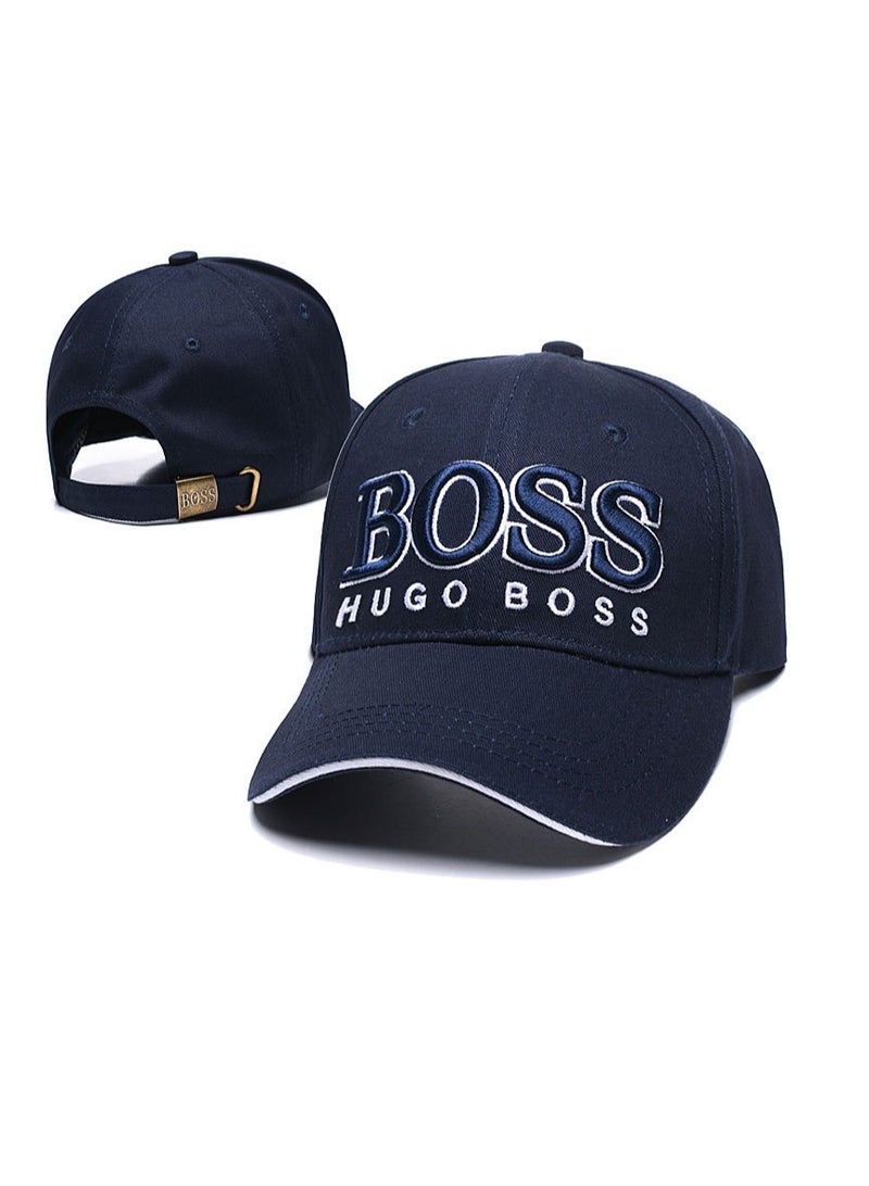 Generic BOSS Mens Curved Logo Cotton Twil Hat Baseball Cap