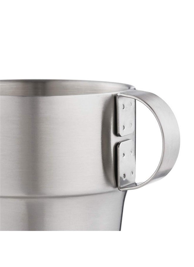 Mirenlife Stackable Stainless Steel Coffee Cups, Insulated Tea Cups With Stainless Steel Handle, Double Walled Insulated Coffee Mug, Keep Drinks Hot Or Cold Longer, Metal Stand, Set Of 6  - Image 5