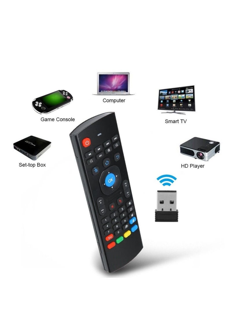 TV - Wireless Fly Air Mouse Keyboard Remote With Mic Suitable For Smart TV Android Box PC - Image 1