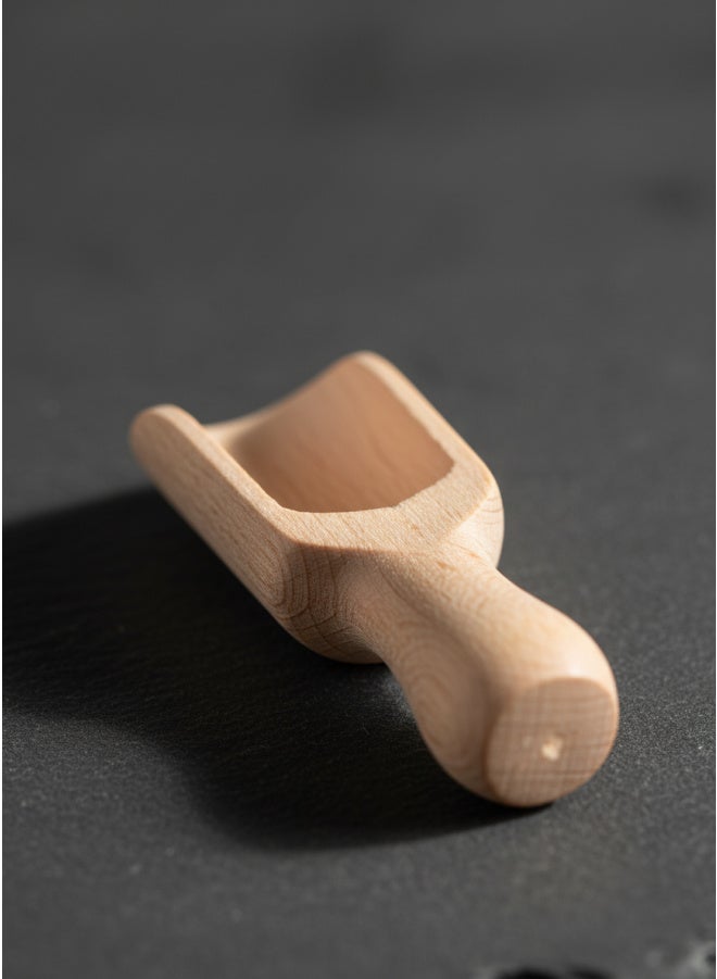 كذا هوم كاسا هوم طقم مغارف خشبية طبيعية 5 قطع مغارف صغيرة لبرطمانات التوابل والمطبخ مصر - Image 2