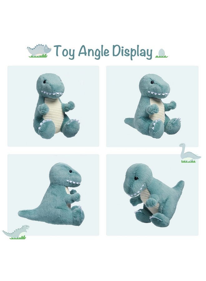 تي سي باني لعبة قطيفة على شكل ديناصور صغير وقت النوم مقاس 30.48 سم، هدايا لعيد الميلاد، عيد الحب، الكريسماس (تي ريكس، أزرق)، (Bpt 0008 Bl) - Image 3