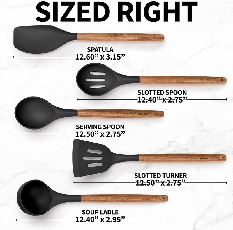 Zunbella Silicone Spatula for Kitchen Spatula for Non Stick Pan Non Stick Spatula Set Silicone Kitchen Tools Heat Resistant Flexible 450f Stainless Steel Core Fda Grade Utensilst59 - Image 5