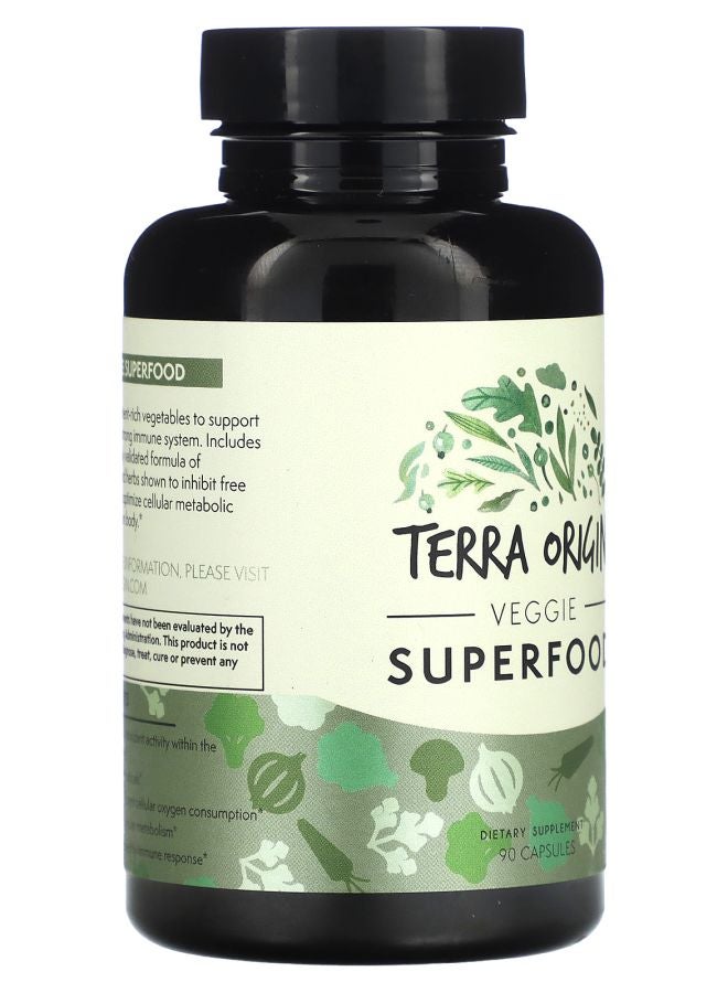 Terra Origin Veggie Superfood 90 Capsules - Image 2