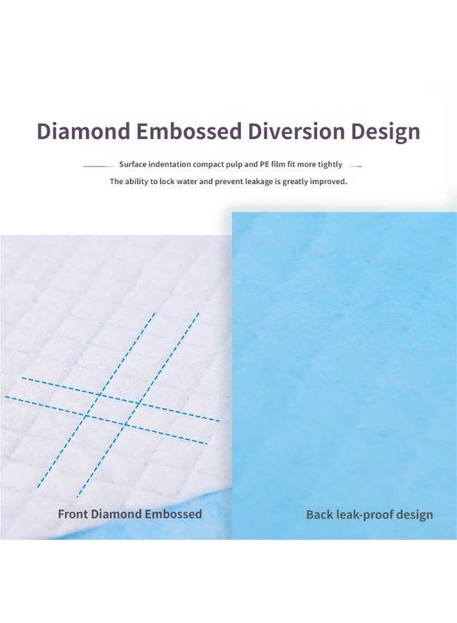 Disposable Absorbent Quick Drying Leak-Proof Pee Pads, Disposable Training Pads For Pets with 5 Highly Absorbent Layers, Puppy Pads For Potty Training For Pets 60X60cm, 40 Pieces - Image 3