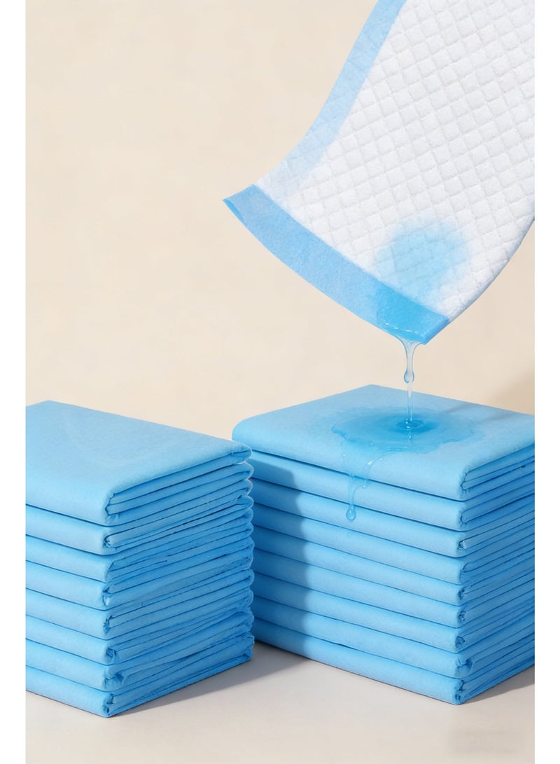 وسادات تبول للاستعمال مرة واحدة، سريعة الجفاف ومضادة للتسرب، وسادات تدريب للحيوانات الأليفة تستخدم لمرة واحدة مع 5 طبقات عالية الامتصاص، وسادات للجراء للتدريب على استخدام المرحاض للحيوانات الأليفة مقاس 60 × 60 سم، 40 قطعة - Image 5