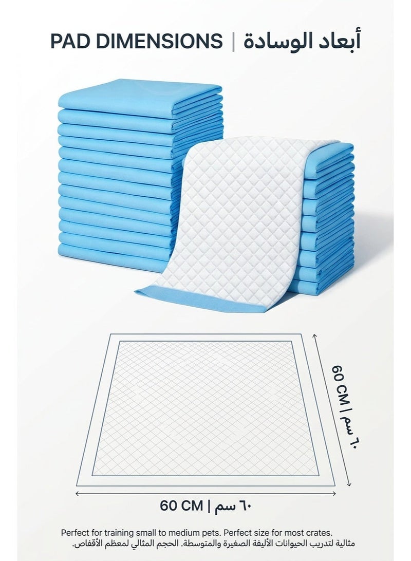 40 Pieces Puppy Pads, Dog Pads & Pet Pee Pads, Non-Woven Material, Quick Absorption & Leak-Proof, Anti-Odor & Anti-Slip Bottom, for Puppy & Kitten Training, Indoor Cage, Home & Pet Store, Suitable for Pet Owners, Breeders & Apartment Dwellers, (60CM×60CM) - Image 4