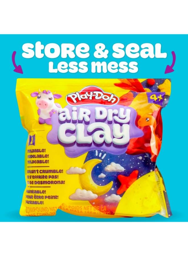 Play-Doh PLAYDOH AIR CLAY SINGLE COLOR BAG (5OZ) YELLOW - Image 2