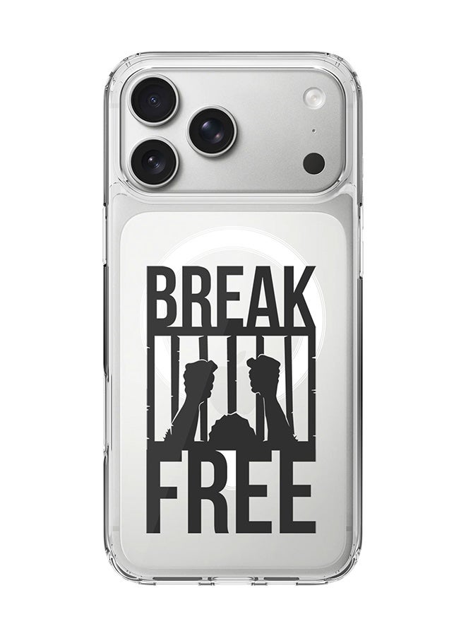 Classic Clear MagSafe Case for iPhone 17 Pro Max , Hybrid Soft Case Flexible Edges Anti Drop TPU PC Gel Thin Transparent Cover [ Designed for iPhone 17 Pro Max ] - Break Free