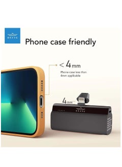 Brave 5000mAh Mini Power Bank,20W PD Quick Charge Portable Charger Battery Pack Compatible with iPhone 14 Pro/14 Pro Max /14/13 Pro/13 Pro Max/12 Pro/XR/X/8/7/6/Plus  - Image 2
