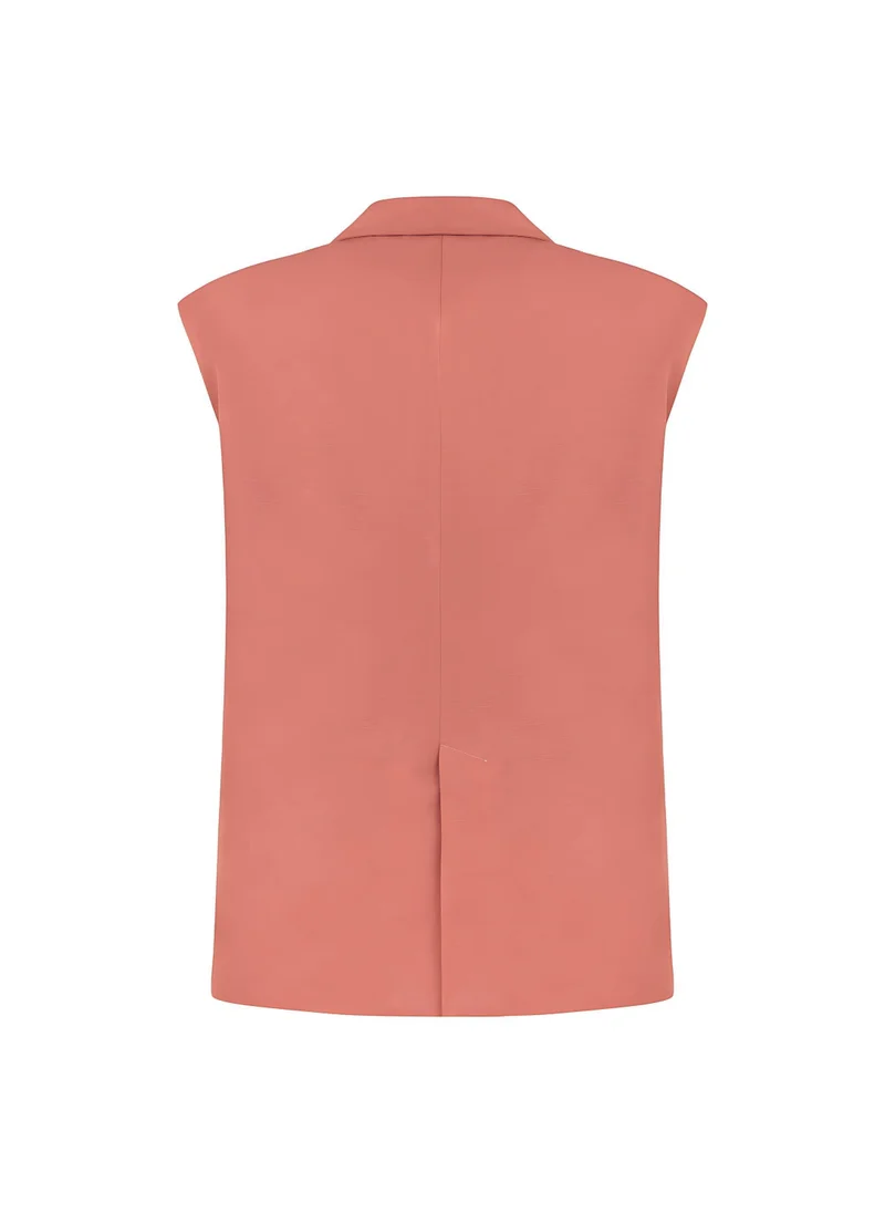 نوكتورن Lapel Collar Vest