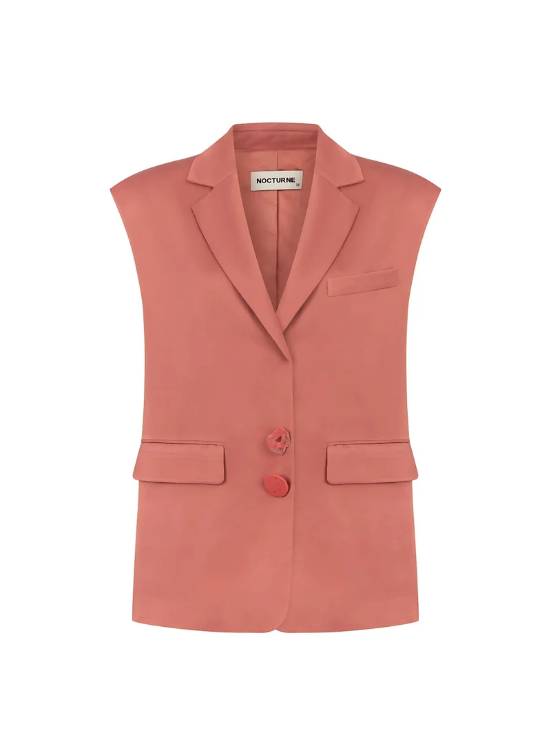 نوكتورن Lapel Collar Vest