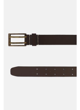 Timberland Kids Boy Brand Logo Leather Belt, Brown  - Image 2