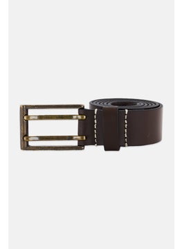 Timberland Kids Boy Brand Logo Leather Belt, Brown  - Image 1
