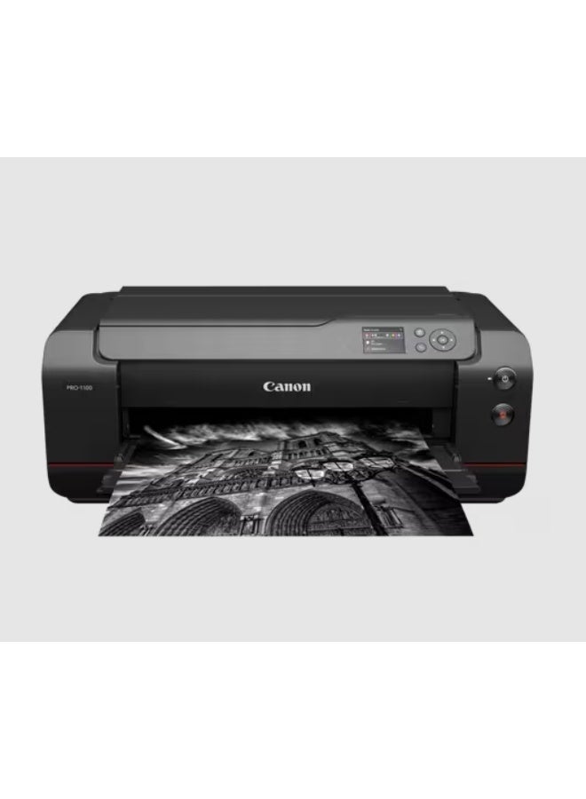 Canon PROGRAF PRO-1100 A2 Colour Photo Wireless Printer, LUCIA PRO II Pigment ink, Chroma Optimiser, 12-ink Professional printer, Wi-Fi and Ethernet Connectivity, 3-inch Colour LCD screen, Borderless printing - Black - Image 5
