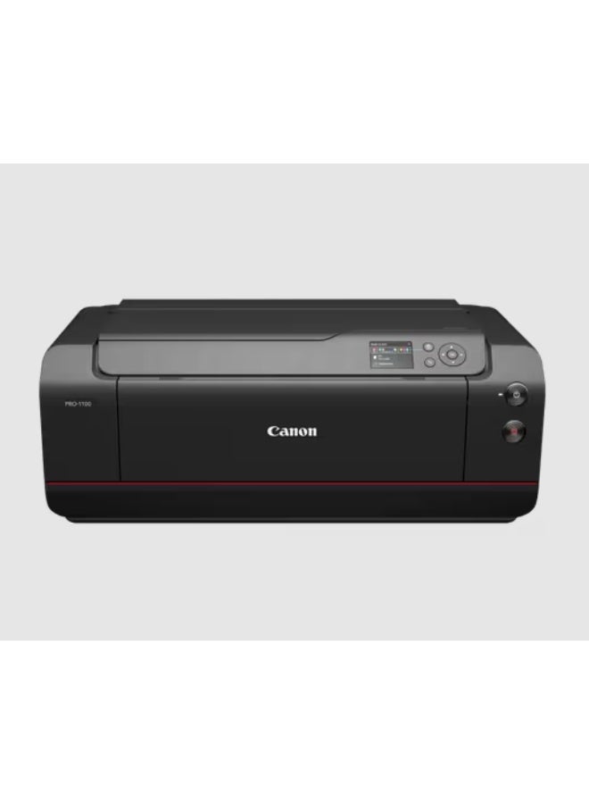 Canon PROGRAF PRO-1100 A2 Colour Photo Wireless Printer, LUCIA PRO II Pigment ink, Chroma Optimiser, 12-ink Professional printer, Wi-Fi and Ethernet Connectivity, 3-inch Colour LCD screen, Borderless printing - Black - Image 1