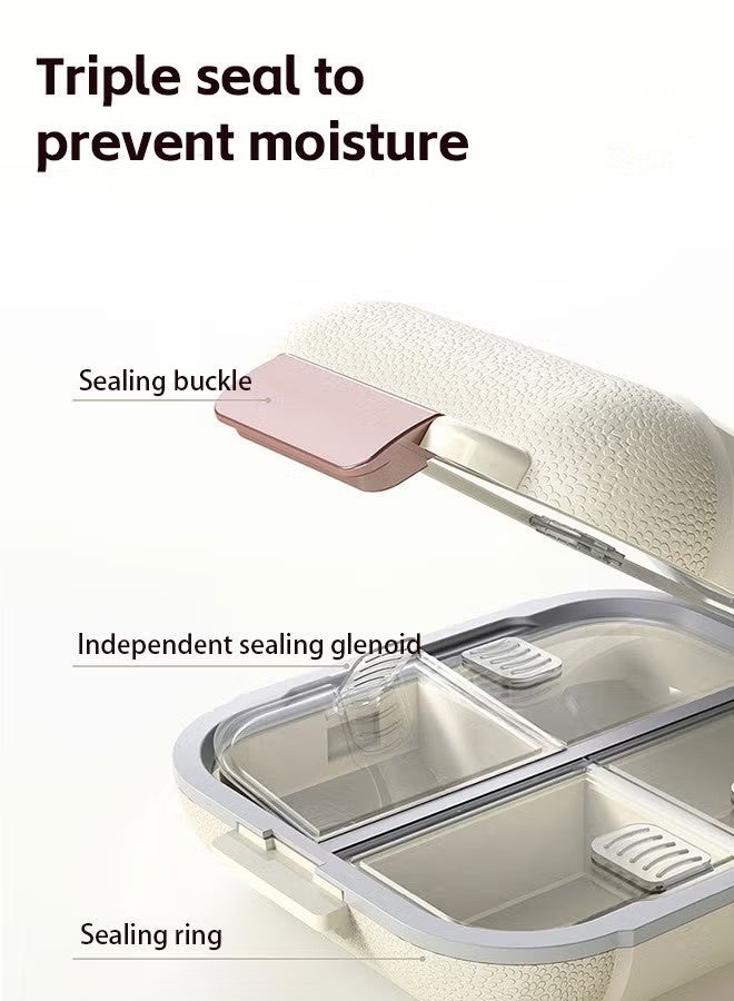 منظم حبوب منع الحمل الصغيرة ، تخزين حبوب منع الحمل المحمولة ، حاوية حبوب منع الحمل لجيب 7 المقصورات ، حامل الطب السفر المدمج اليومي - Image 3