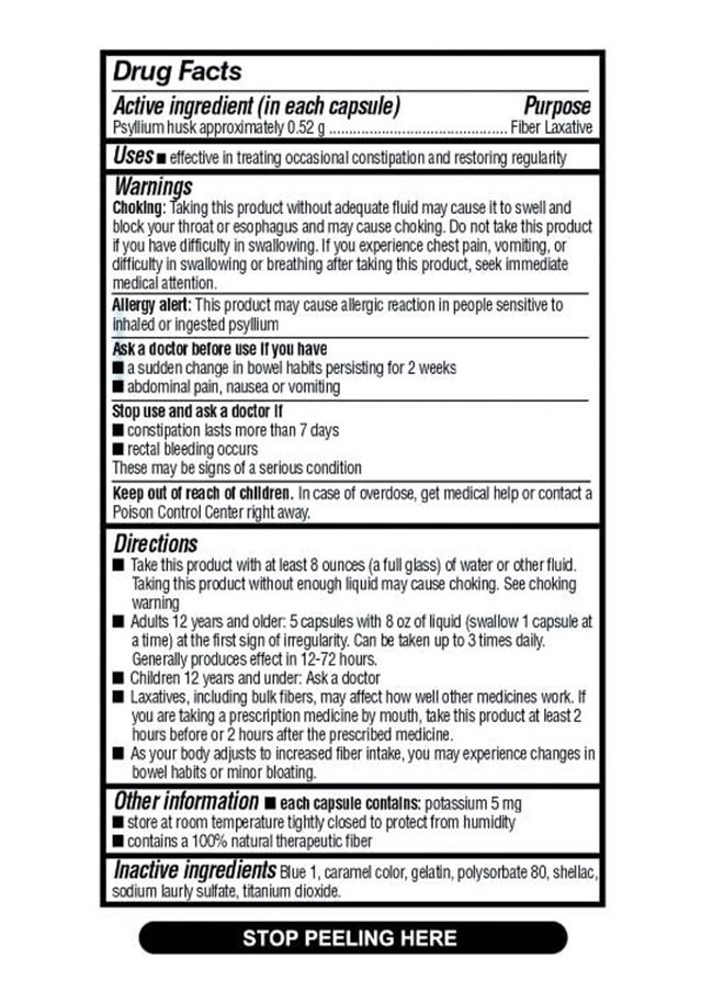 Quality Choice Daily Fiber Capsules for Regularity, 160 Count  - Image 4
