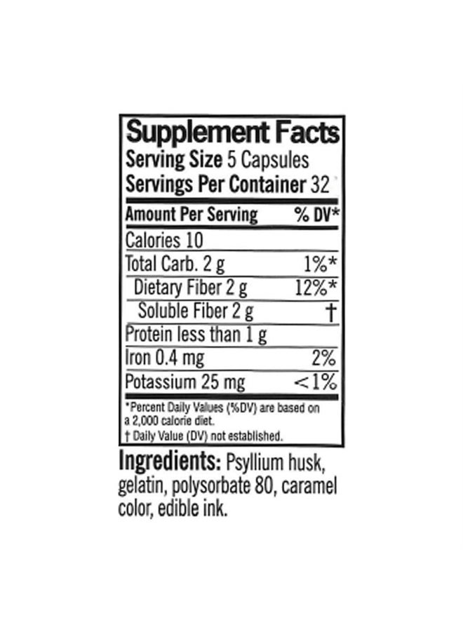Quality Choice Daily Fiber Capsules for Regularity, 160 Count  - Image 3