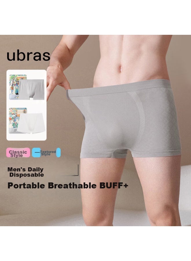 Ubras Disposable Men's Underwear, Individually Wrapped, No-wash Daily Disposable, For Business Trips And Travel, Youkesi Eco-friendly, 7-pack, XL Size - Image 1