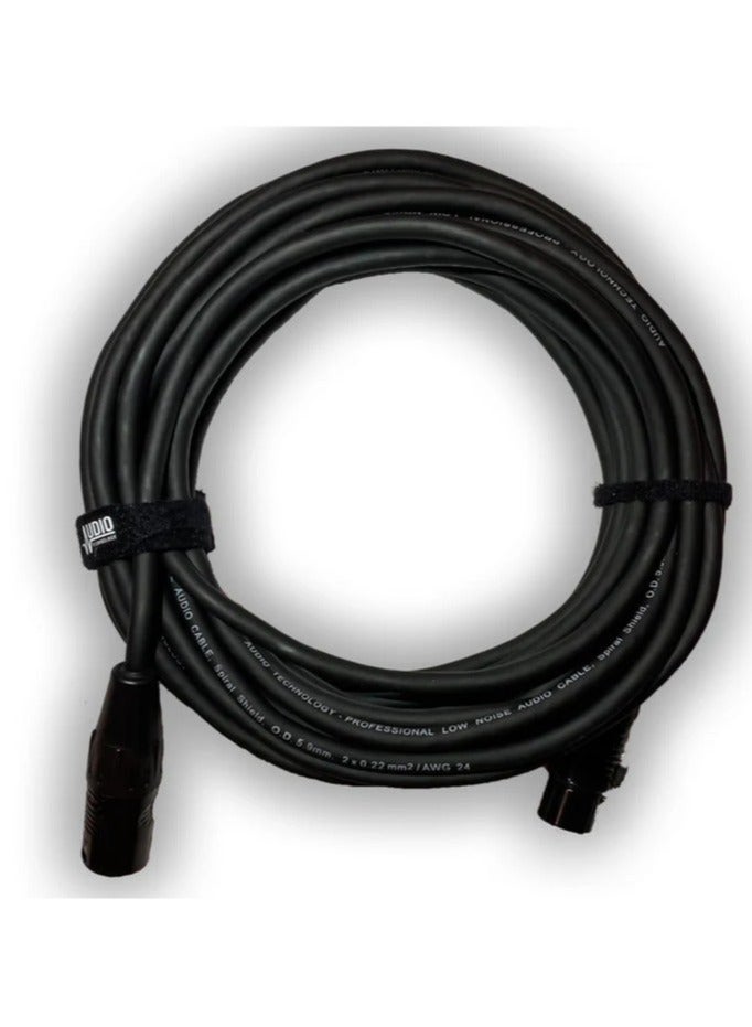 Rean AV REAN XLR Microphone Cable - BLACK - Image 1