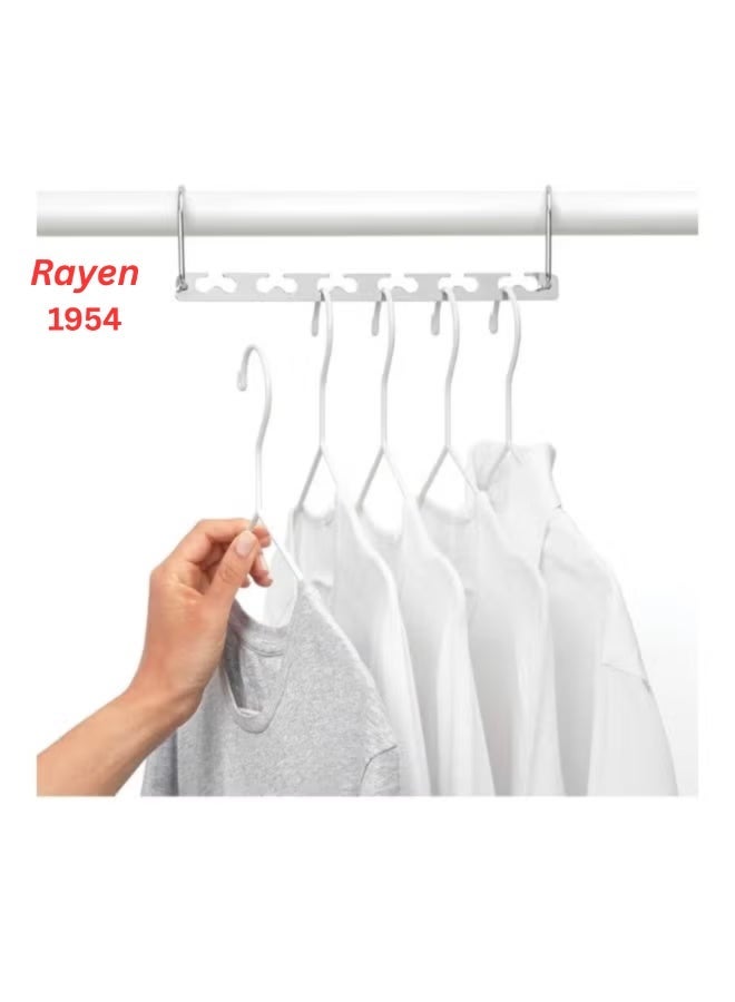 ريان علاقة ملابس متعددة القطع من Rayen – طقم 4 قطع معدنية – توفير حتى 80% من مساحة الدولاب – براند أصلي - Image 1