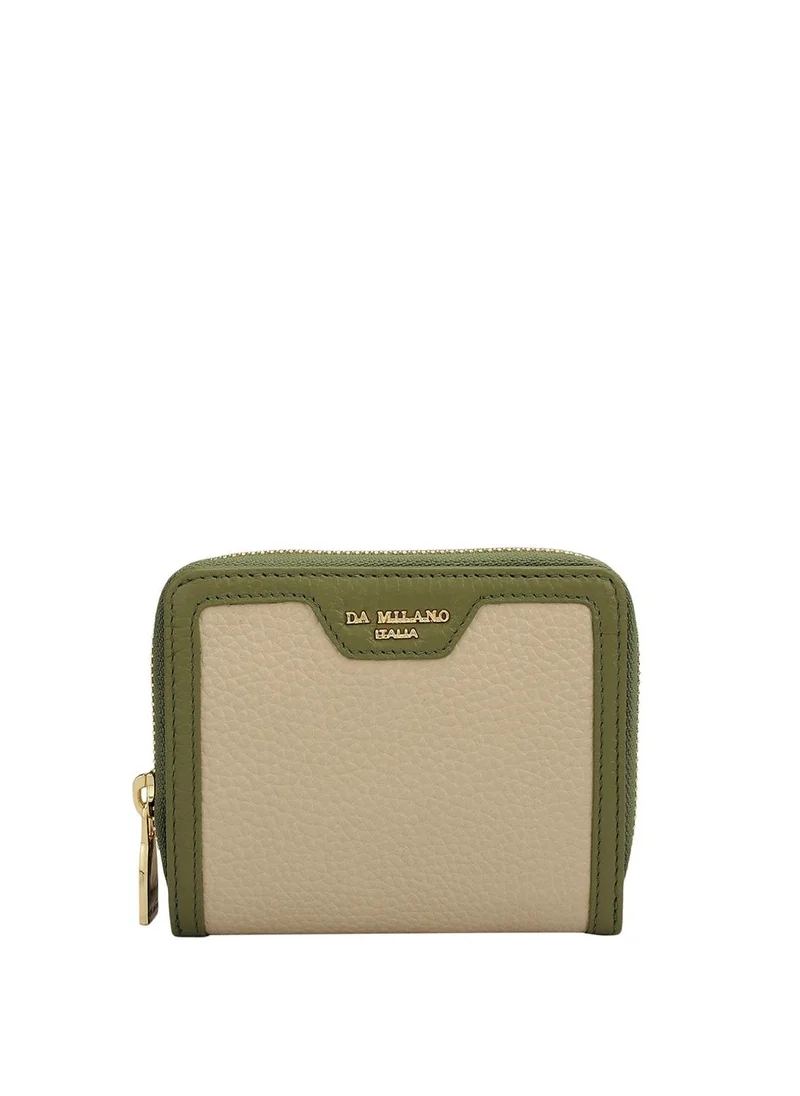 Da Milano Genuine Leather White Ladies Wallet