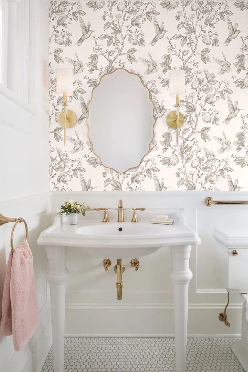 Blooming Wall Blue Bird Fresh Lemon Tree Peel and Stick Wallpaper Removable Self Adhesive Wall Mural Wall Décor - Image 5