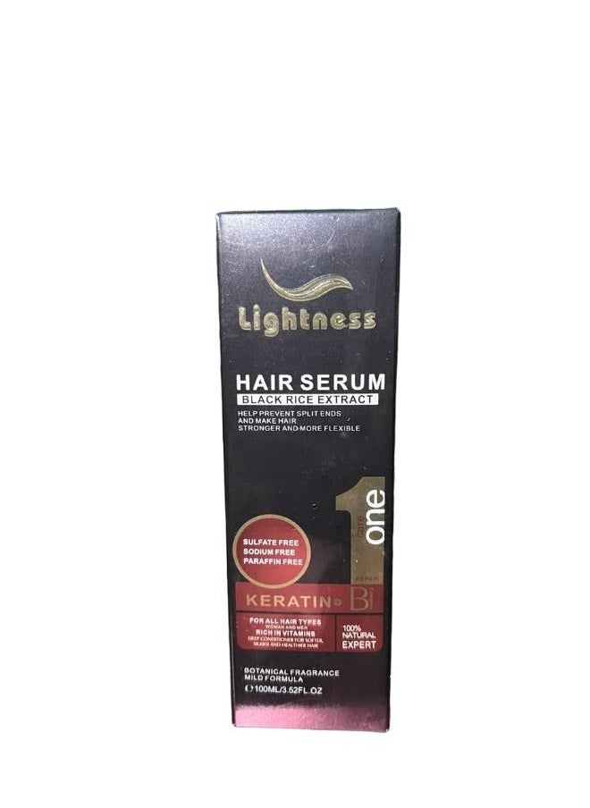 Lightness Hair Serums Black Rice Extract Keratin 100 ML  - Image 2