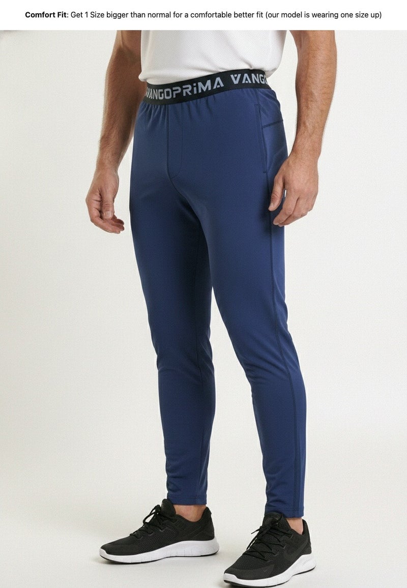 بريما إيس رجالي Compression Leggings عشاق الجيم بريميوم Navy - Image 3