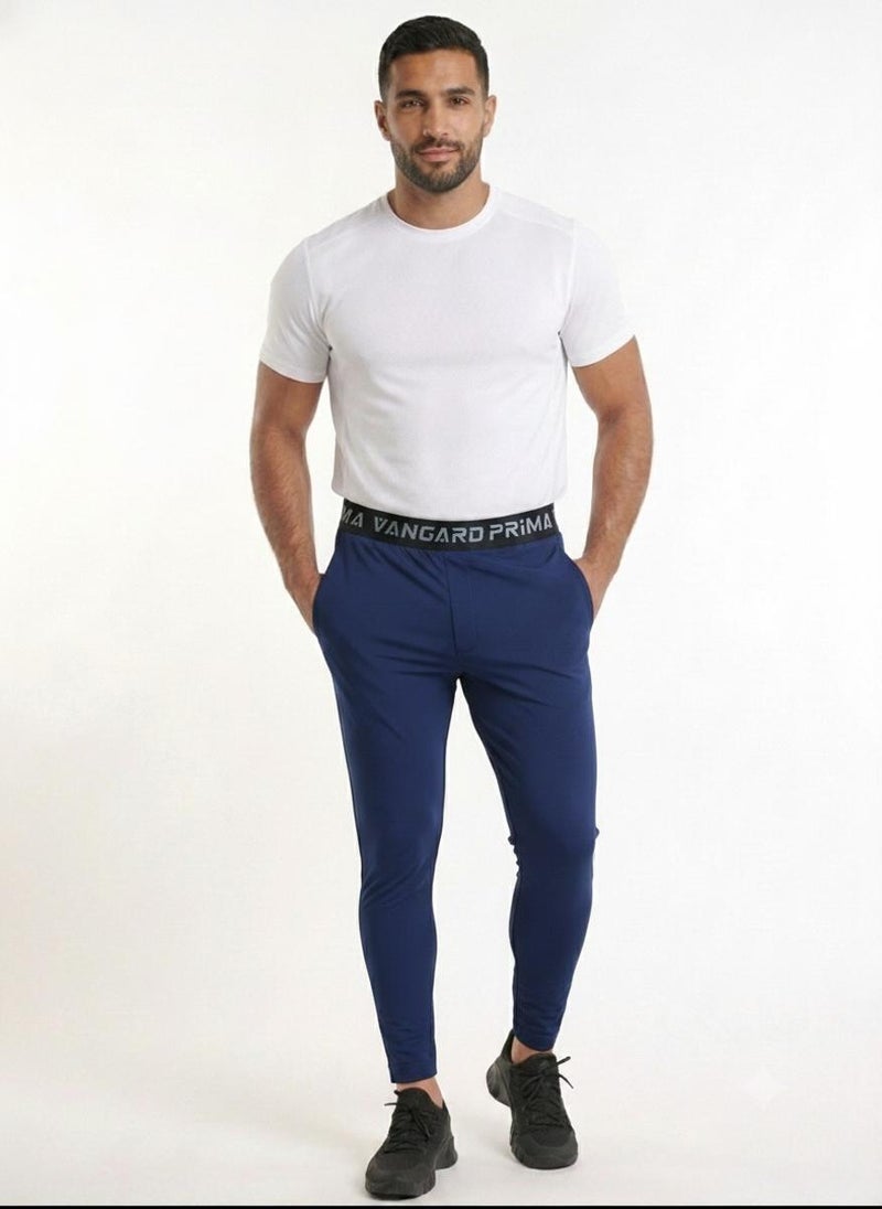 بريما إيس رجالي Compression Leggings عشاق الجيم بريميوم Navy - Image 4