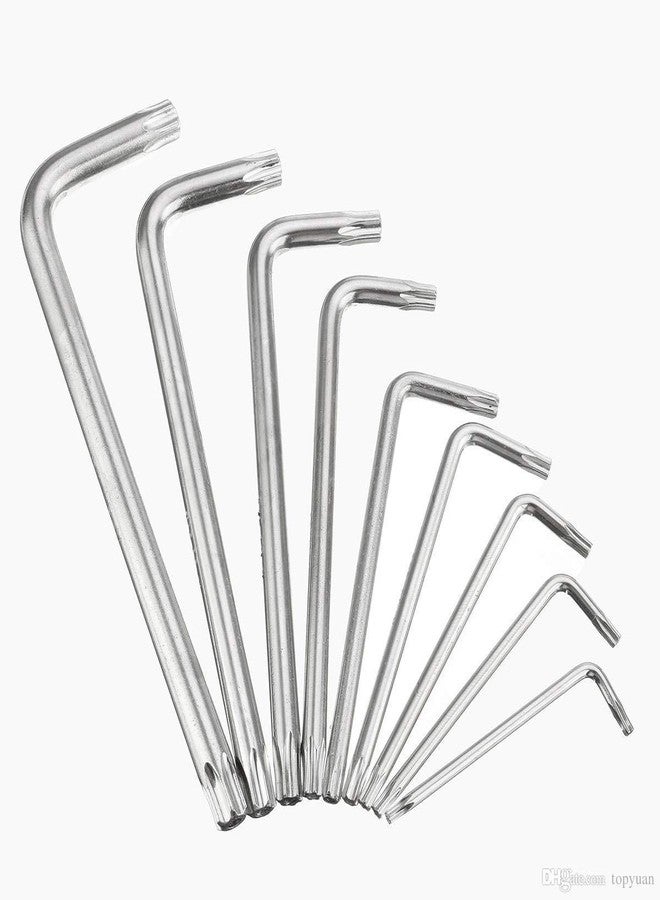 Inditrust 9Pcs L Type Screwdriver Double-End Wrench Set Allen Key Hexagon Torx Star Spanner Key Set Hand Tools Allen Key Set - Image 5
