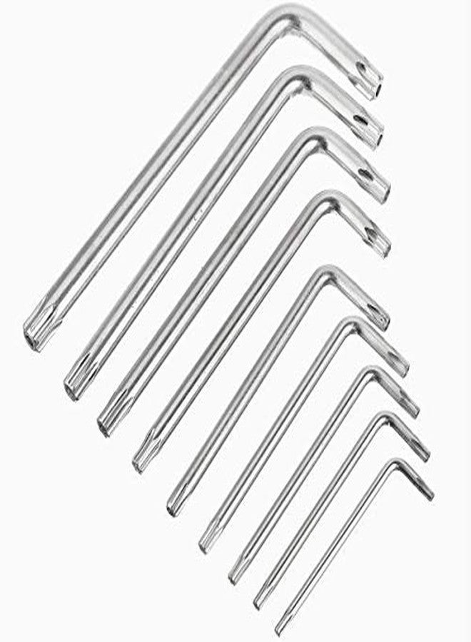 Inditrust 9Pcs L Type Screwdriver Double-End Wrench Set Allen Key Hexagon Torx Star Spanner Key Set Hand Tools Allen Key Set - Image 4