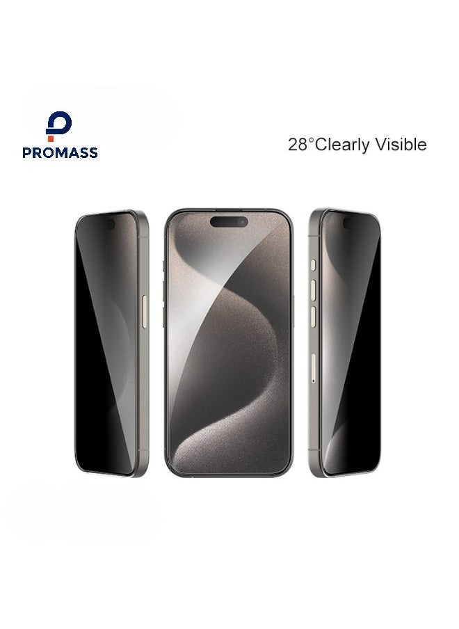 بروماس - واقي شاشة سيراميك HD مضاد للتجسس لـ آيفون اكس (iPhone Xs) لحماية الخصوصية (لقافة)  من Promass, حماية قصوى للشاشة من الخدوش والكسر - Image 1