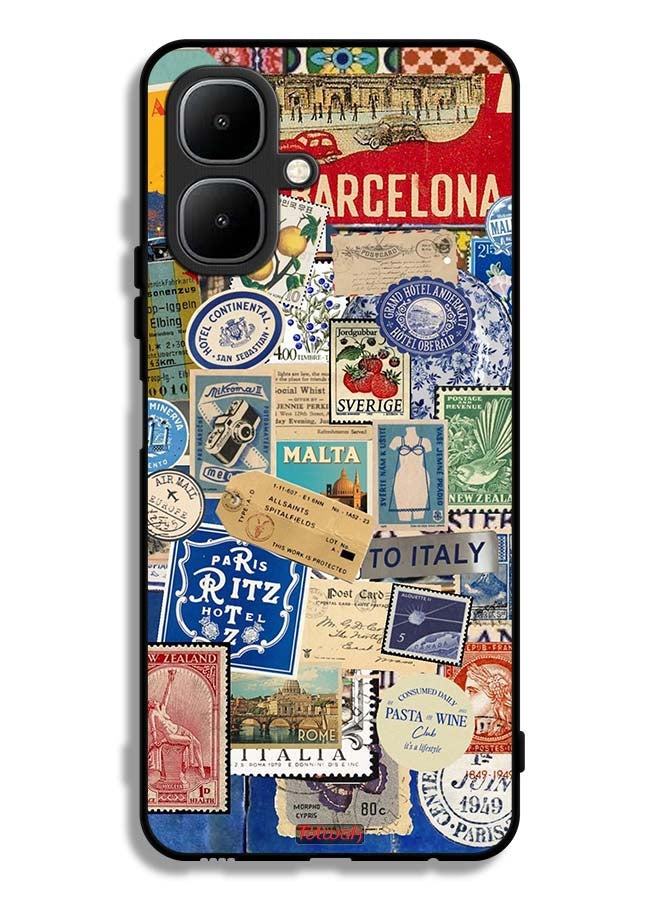 Tolwak Tecno Pop 10 Protective Case Cover Stickers Of Different Cities